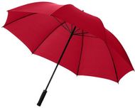 30" Yfke-golfsateenvarjo EVA-kahvalla, punainen liikelahja logopainatuksella